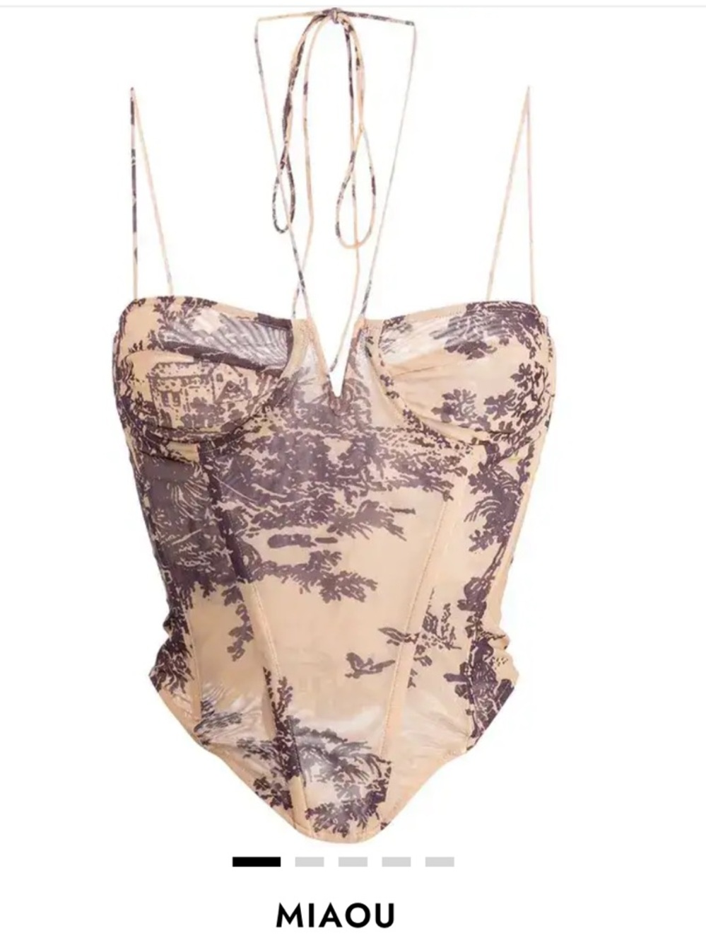 Miaou Aphex Cream Corset // XS